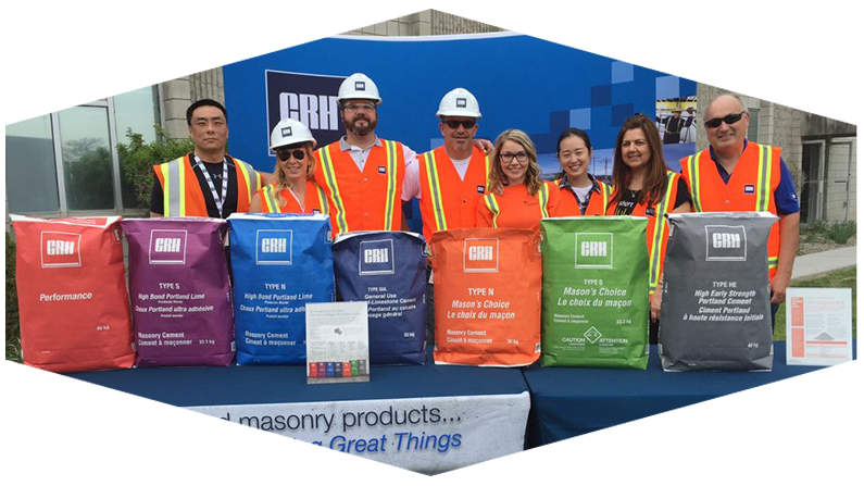 Employees with CRH Bagged Products