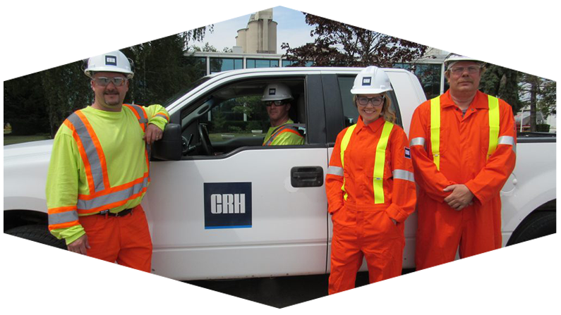 Employees with CRH Truck